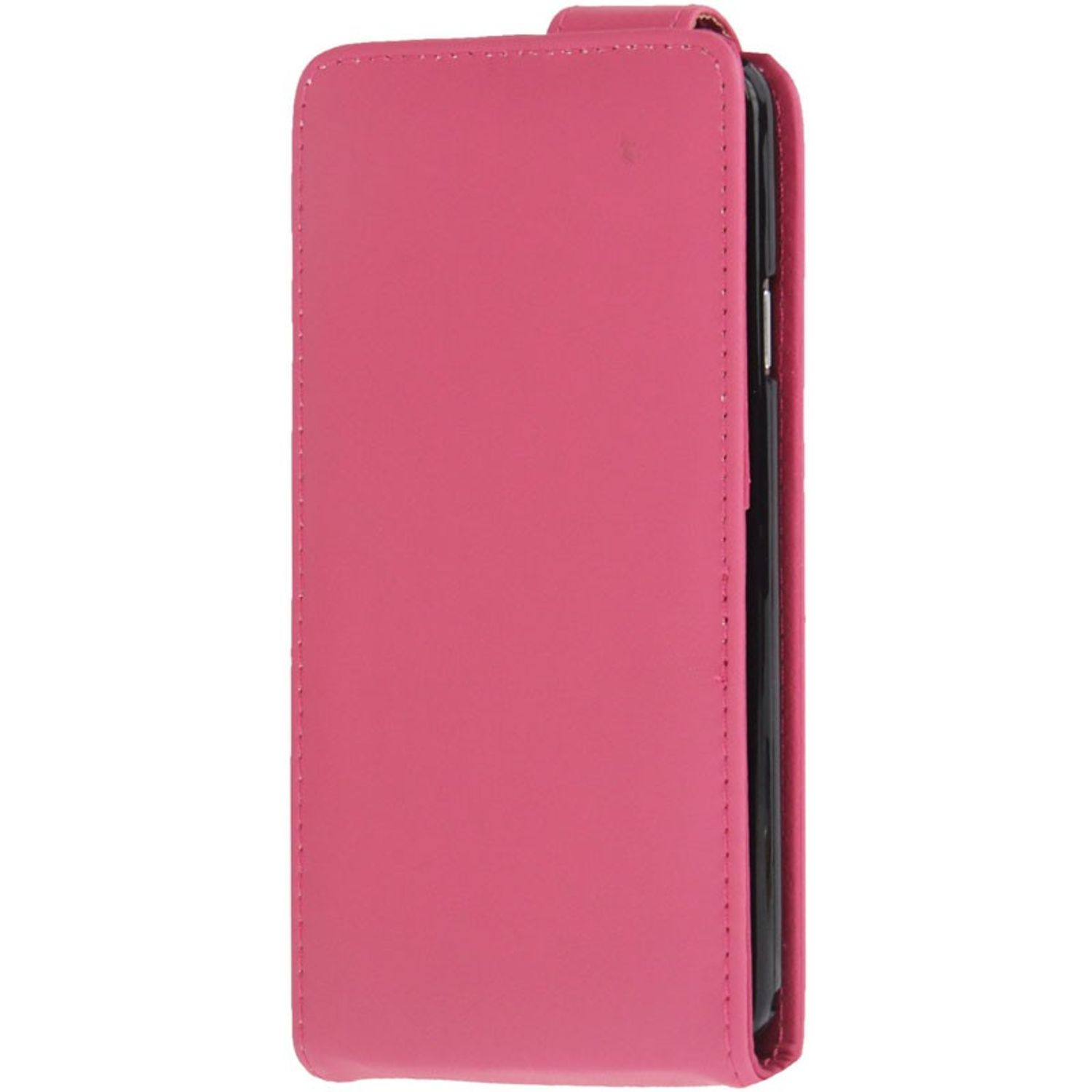 Eine rosa Telefonhülle geschlossen.