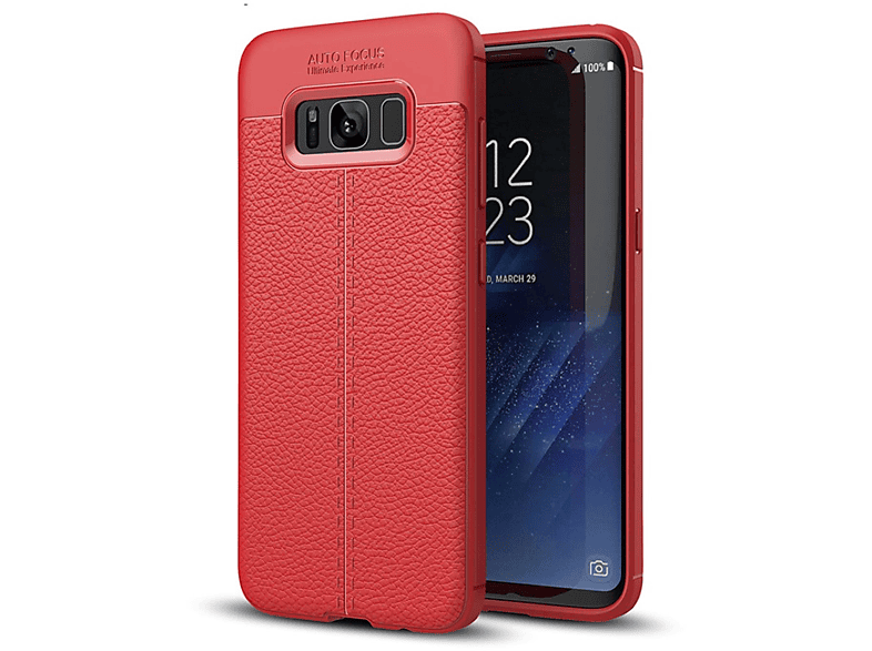 KÖNIG DESIGN Schutzhülle, Backcover, Samsung, Galaxy S8, Rot