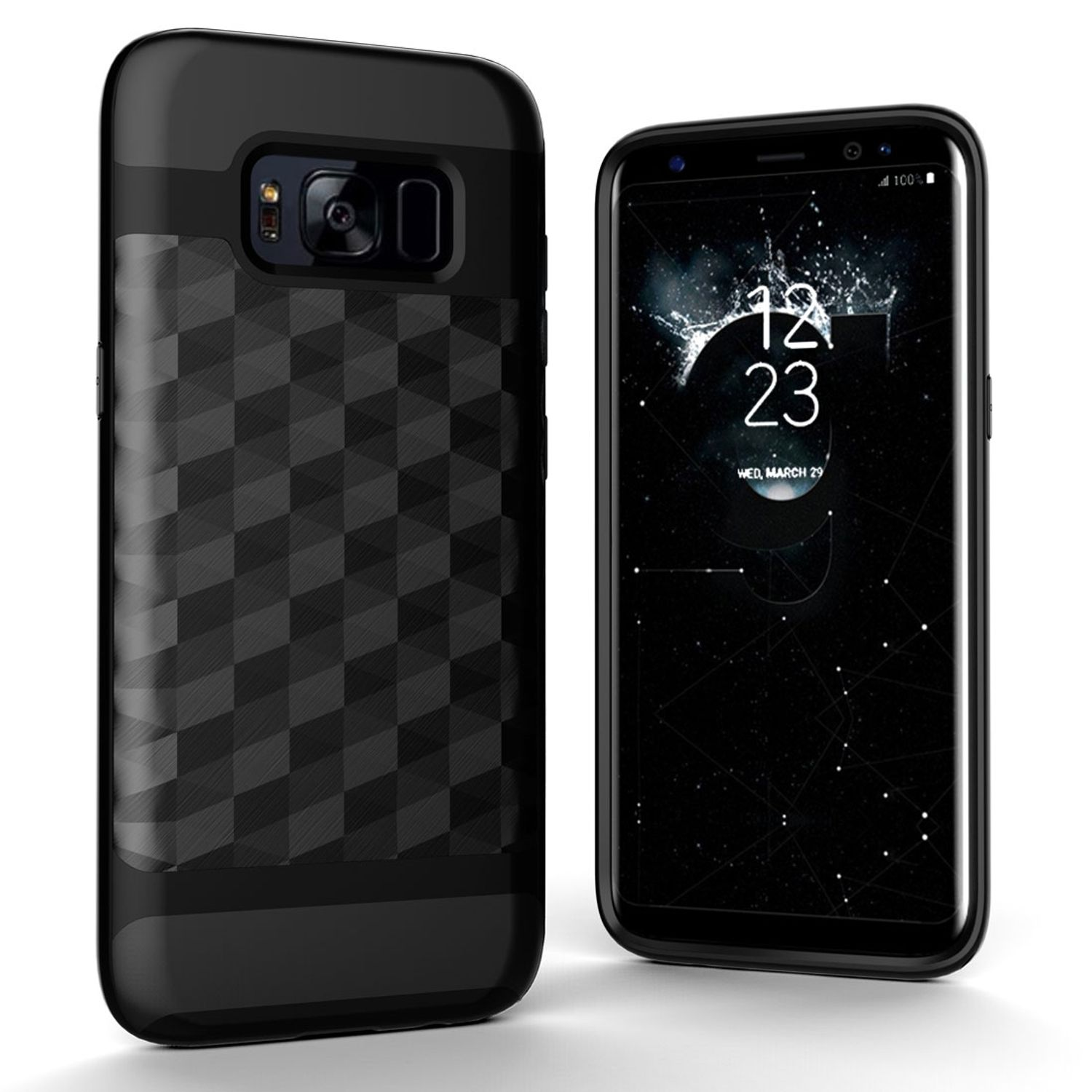 KÖNIG Galaxy Schwarz S7, DESIGN Samsung, Schutzhülle, Backcover,