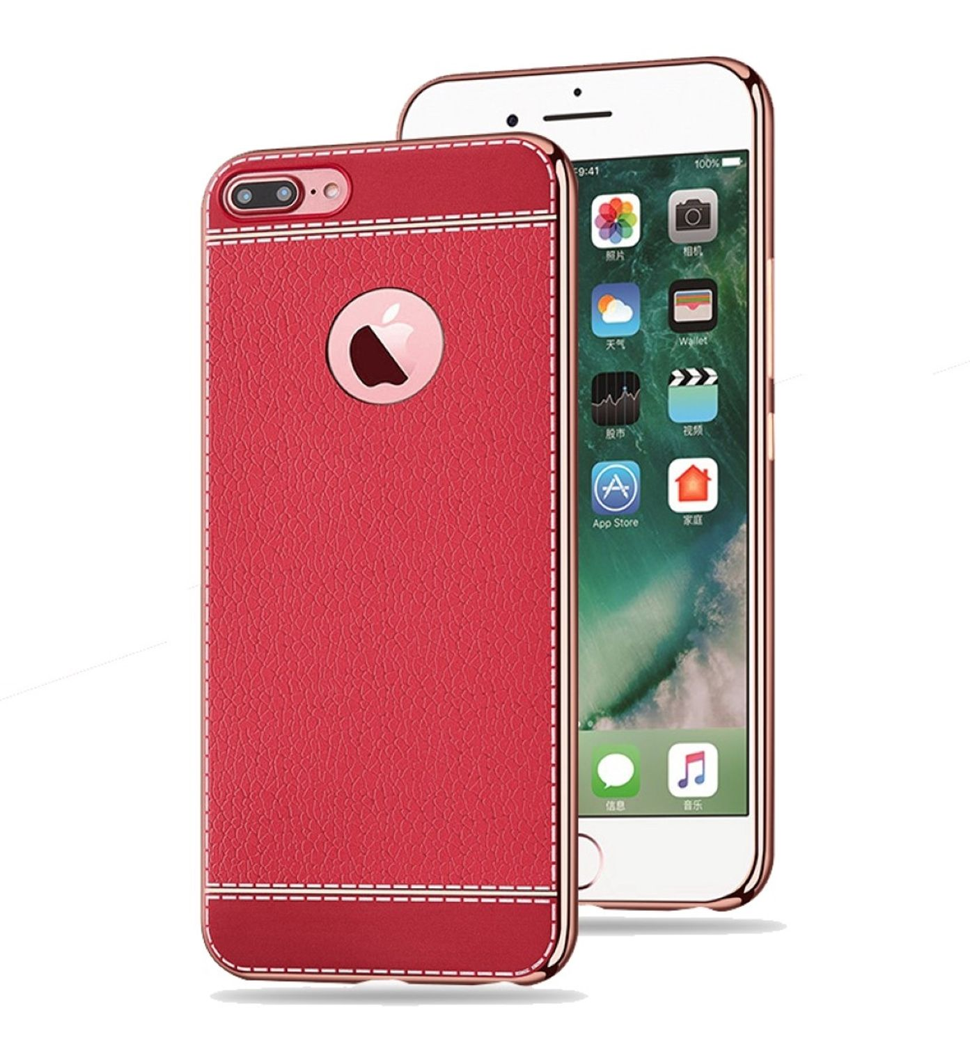 KÖNIG Plus, / 6 DESIGN IPhone Schutzhülle, Apple, 6s Plus Backcover, Rot