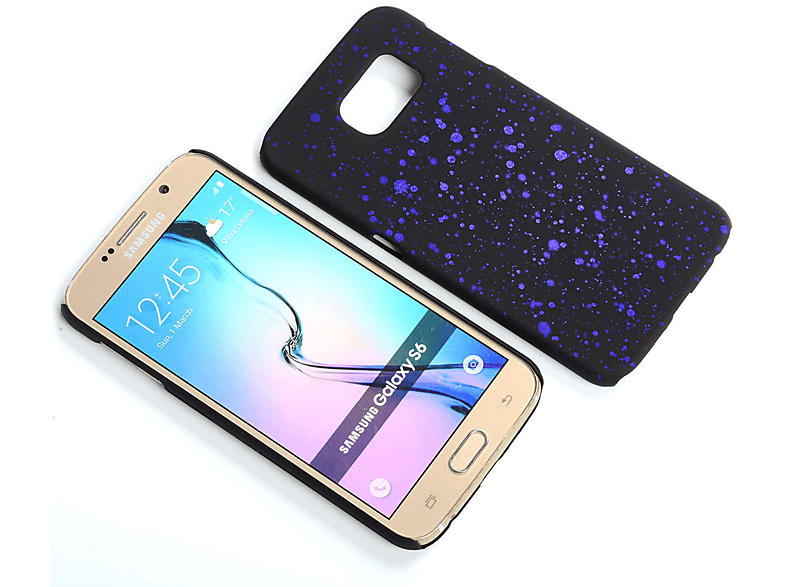 Samsung, Schutzhülle, Schwarz Galaxy KÖNIG Backcover, S6, DESIGN