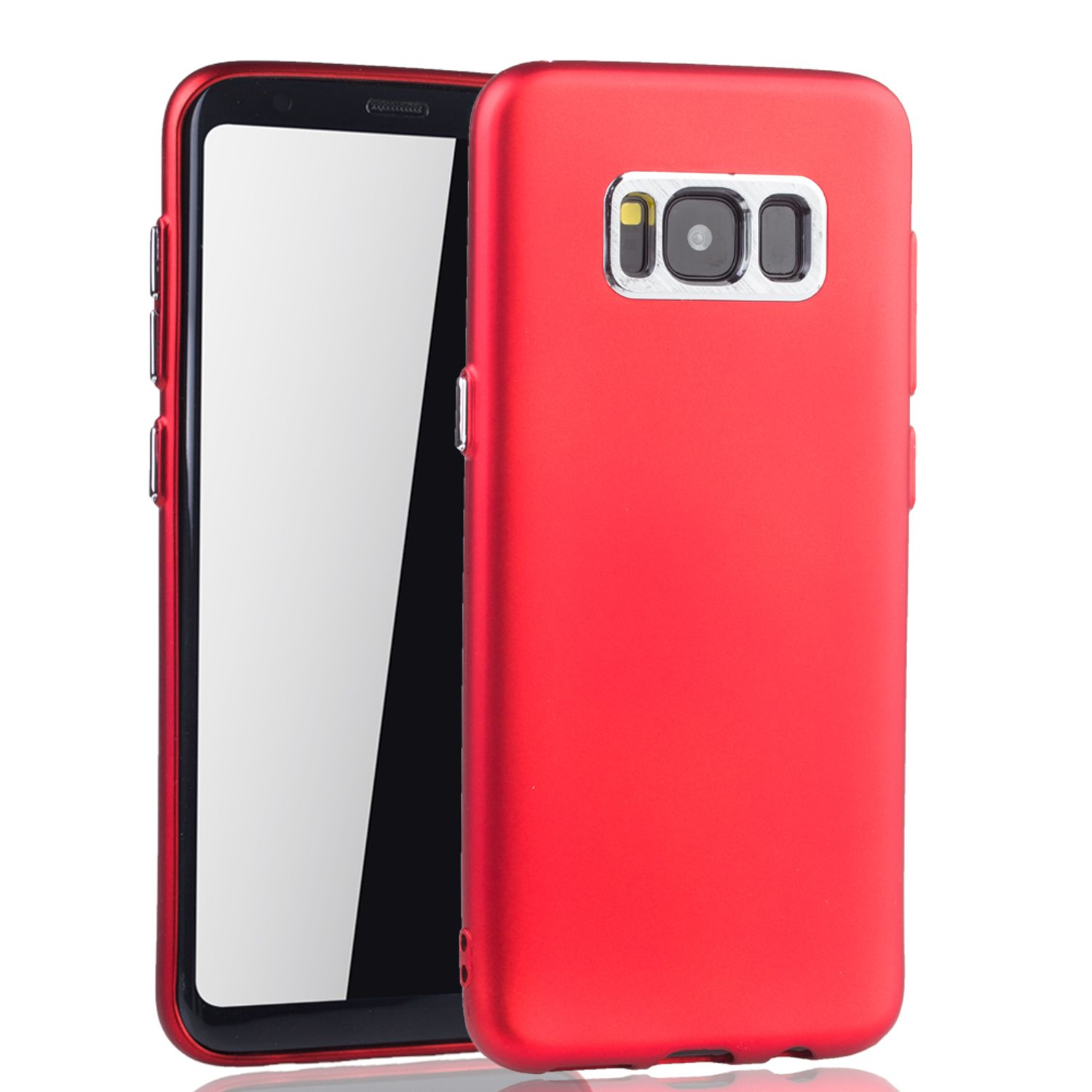 DESIGN Backcover, Rot Galaxy Schutzhülle, KÖNIG Plus, Samsung, S8