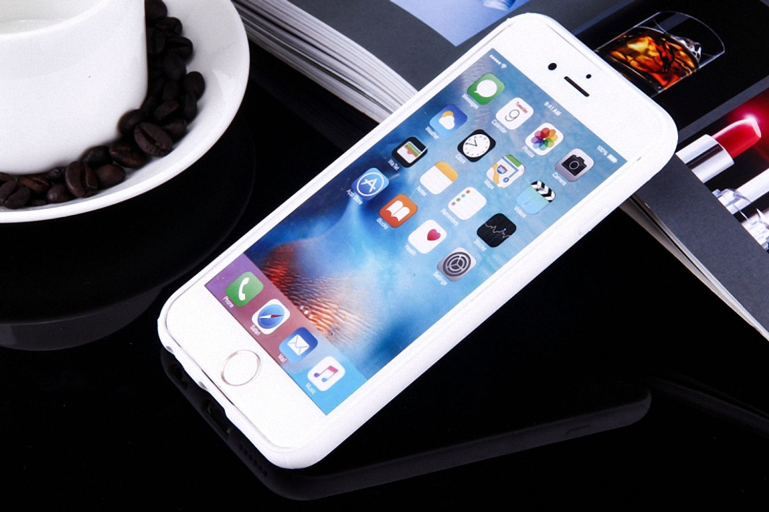 DESIGN 6 IPhone Plus Apple, 6s Handyhülle, / Plus, Weiß KÖNIG Backcover,