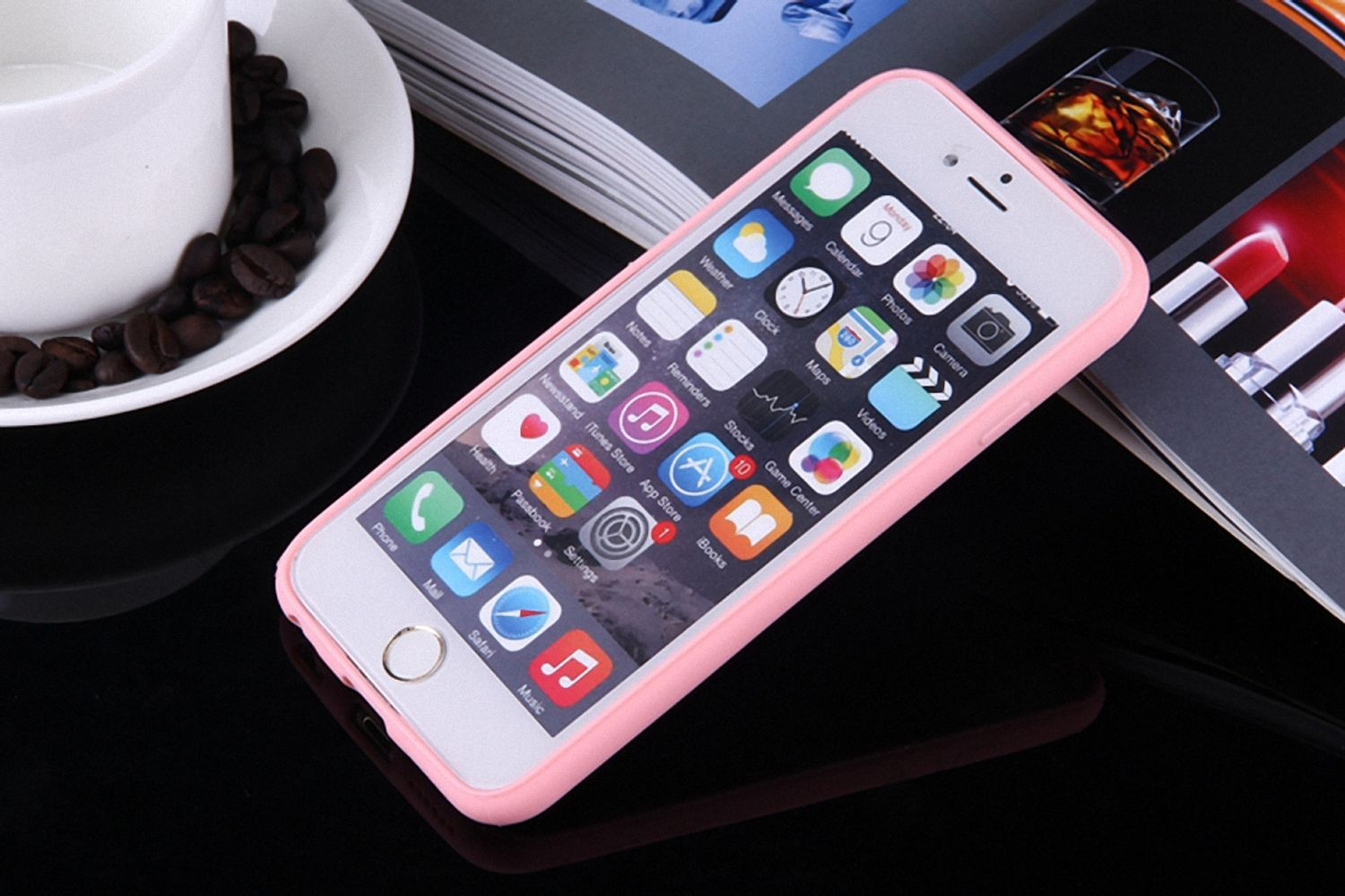 KÖNIG Rosa Backcover, DESIGN Plus, iPhone Handyhülle, 8 Apple,