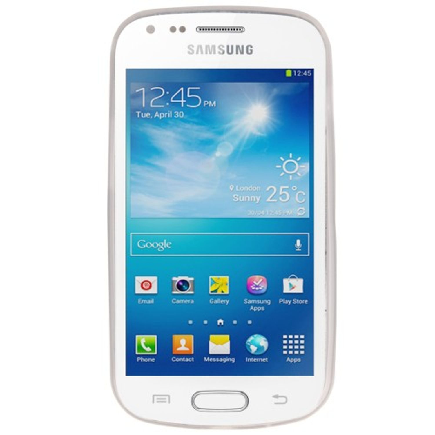 Schutzhülle, Samsung, Galaxy KÖNIG Backcover, S7562, Trend DESIGN Gelb Duos