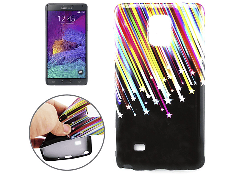 Mehrfarbig Samsung, KÖNIG Galaxy DESIGN 4, Note Backcover, Schutzhülle,