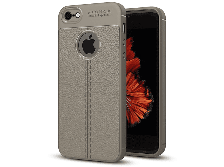 Grau / Apple, Schutzhülle, 6 KÖNIG DESIGN Backcover, iPhone 6s,