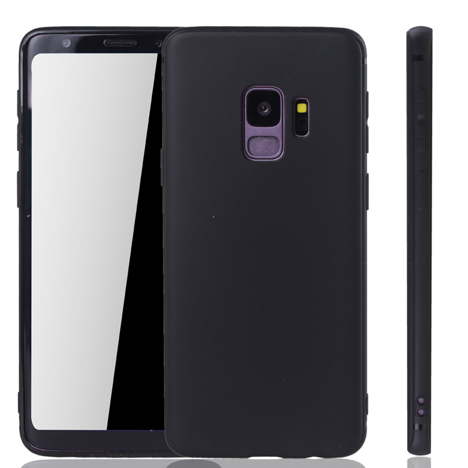 Samsung, Schutzhülle, KÖNIG DESIGN Galaxy Schwarz S9, Backcover,