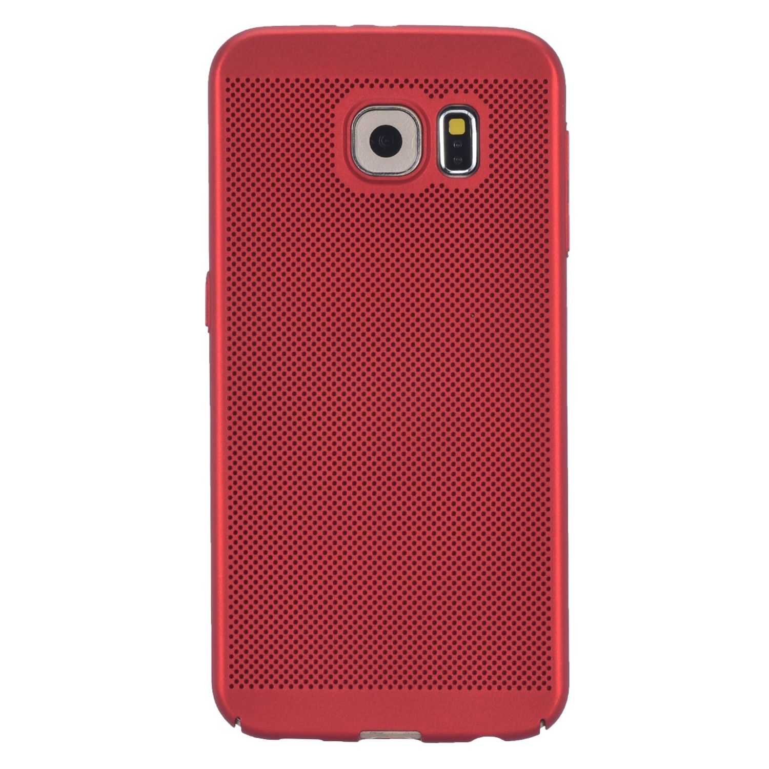 S6 Galaxy Edge, Schutzhülle, Backcover, Rot Samsung, DESIGN KÖNIG