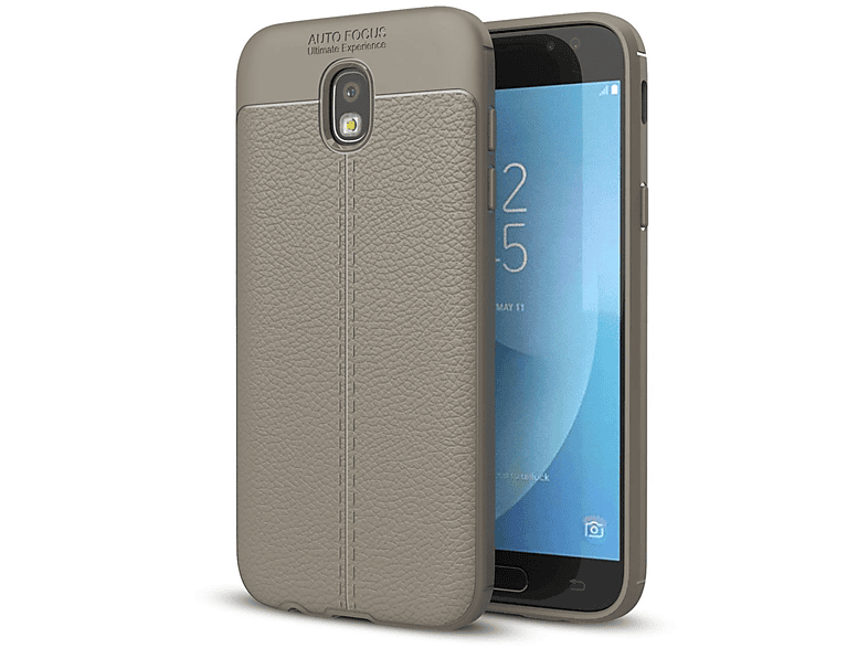 J7 Grau Samsung, (2017), Galaxy KÖNIG DESIGN Schutzhülle, Backcover,