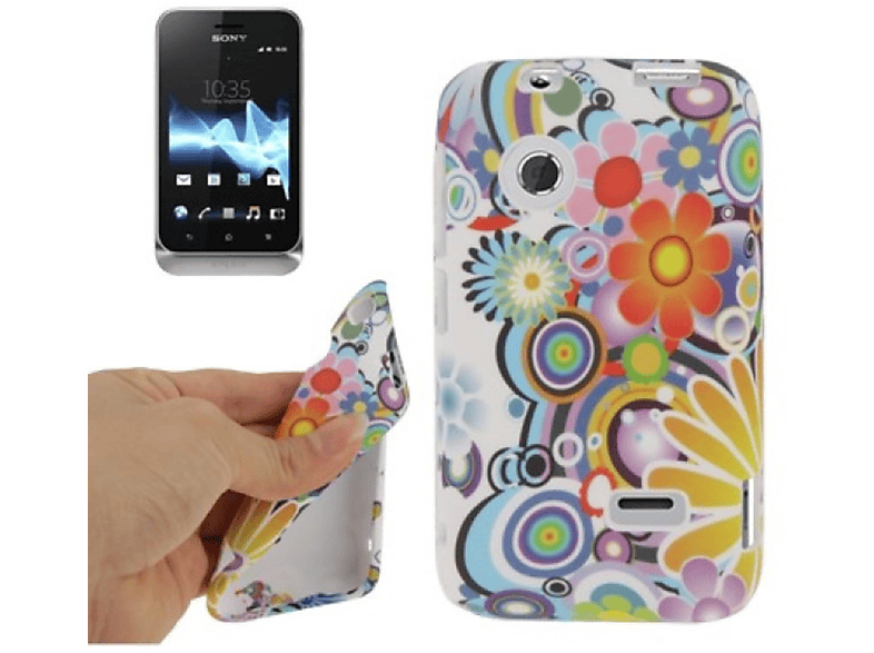 DESIGN Tipo Mehrfarbig Sony, KÖNIG Xperia Schutzhülle, Backcover, ST21i,