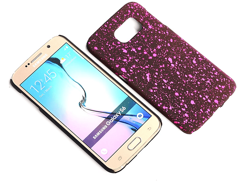 Galaxy Samsung, Schwarz KÖNIG S6, DESIGN Backcover, Schutzhülle,