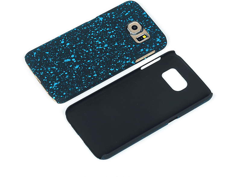 DESIGN S7, Samsung, Schwarz KÖNIG Backcover, Schutzhülle, Galaxy