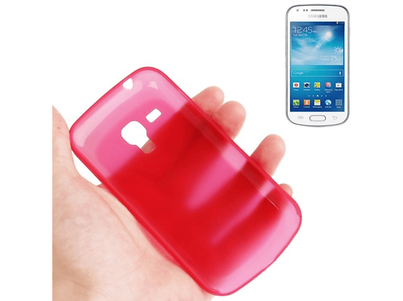KÖNIG DESIGN Schutzhülle, Galaxy S7562, Trend Backcover, Duos Samsung, Rot
