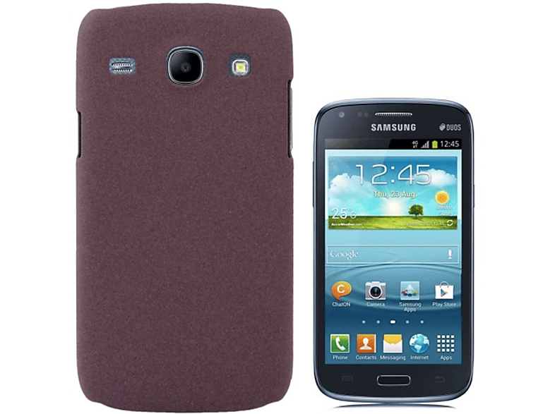 KÖNIG DESIGN Backcover, Core Galaxy i8260/i8261, Braun Schutzhülle, Samsung