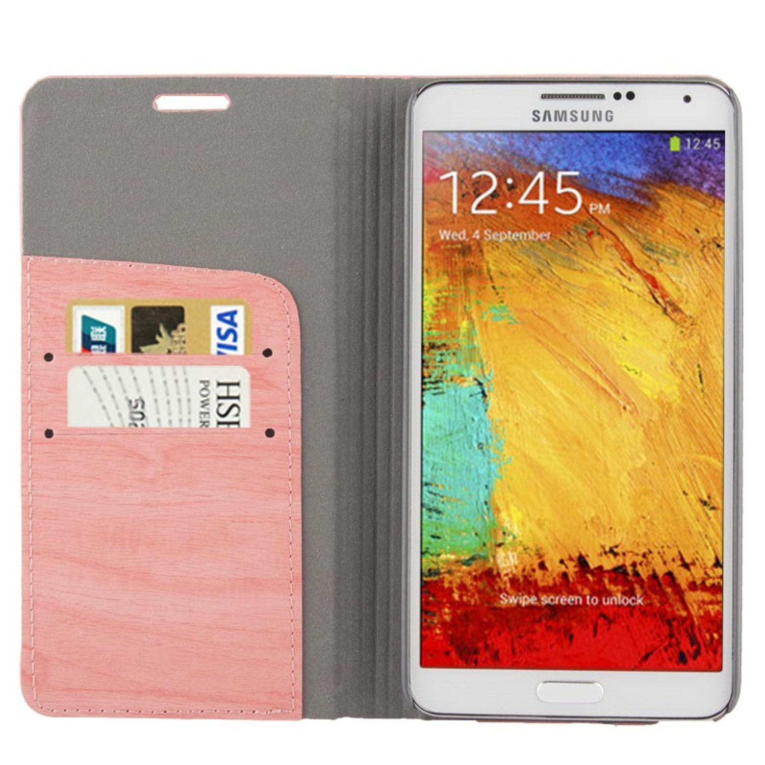 KÖNIG DESIGN Samsung, Rosa Schutzhülle, 3, Galaxy Note Backcover