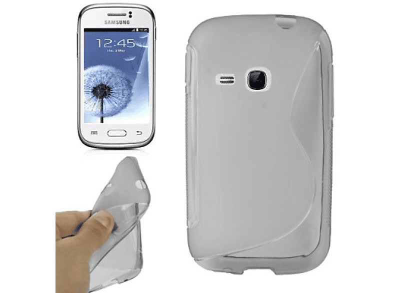 KÖNIG DESIGN Schutzhülle, Backcover, Samsung, Galaxy Young S6310 / S6312, Grau