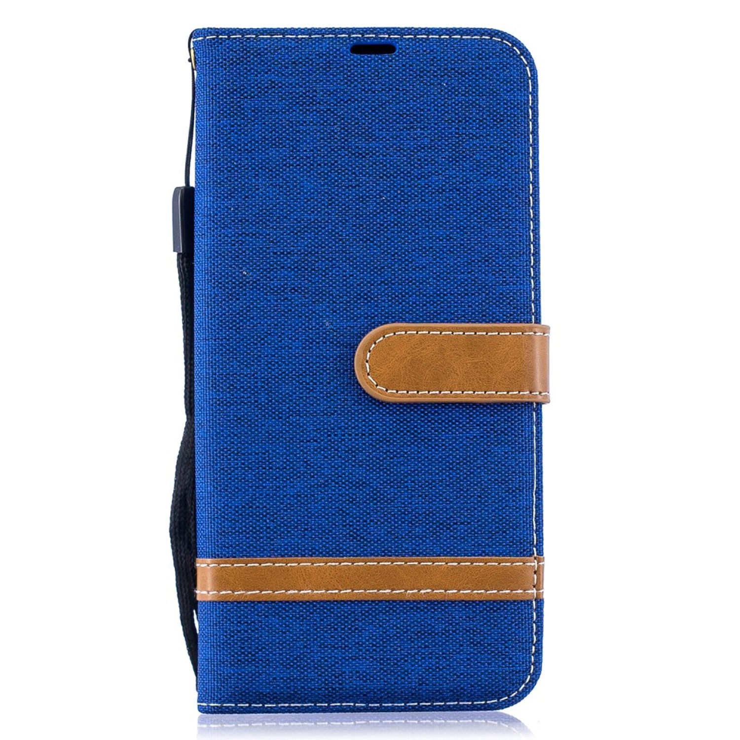 Samsung, Galaxy A50, Blau Bookcover, KÖNIG DESIGN Schutzhülle,