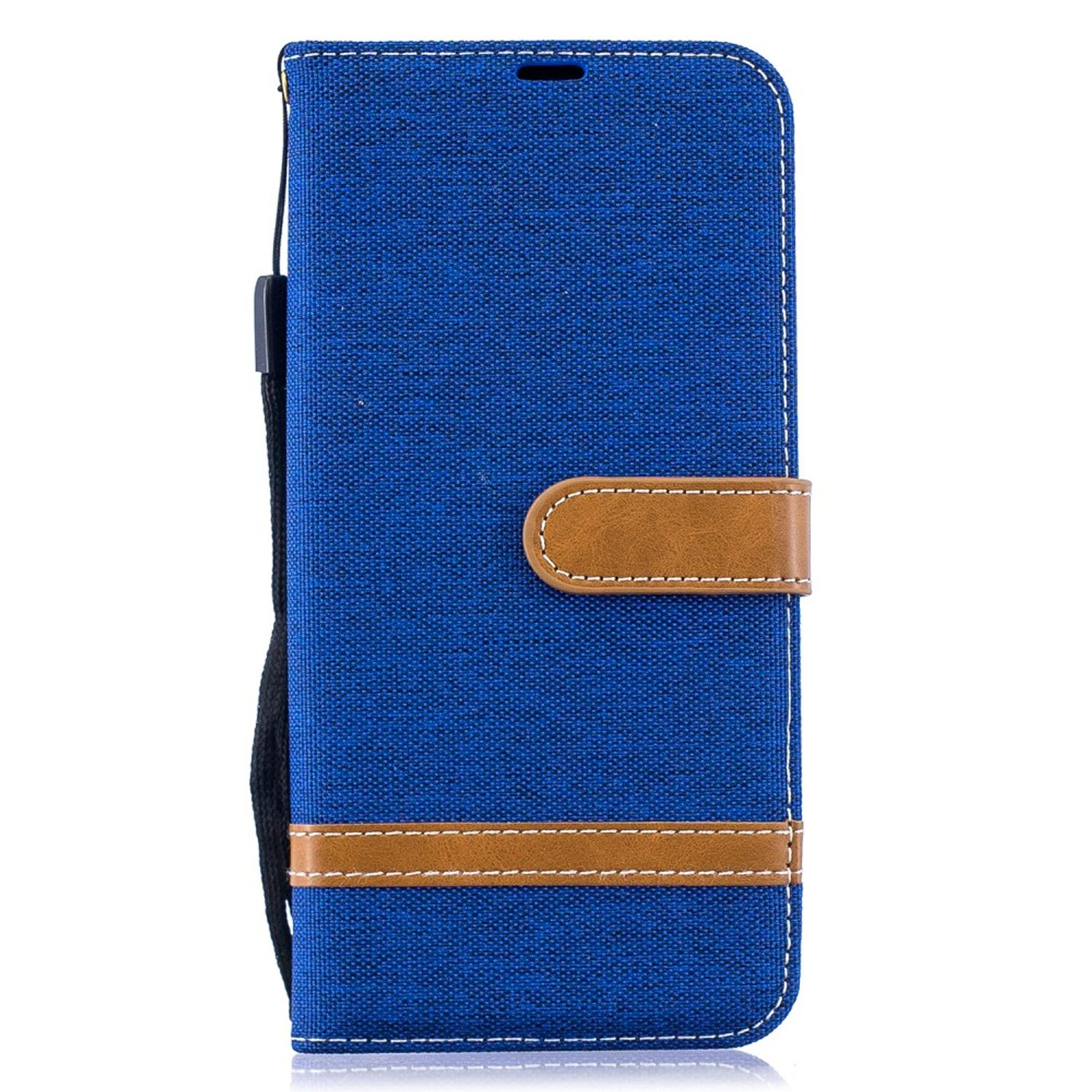 KÖNIG DESIGN Schutzhülle, Bookcover, A50, Samsung, Galaxy Blau