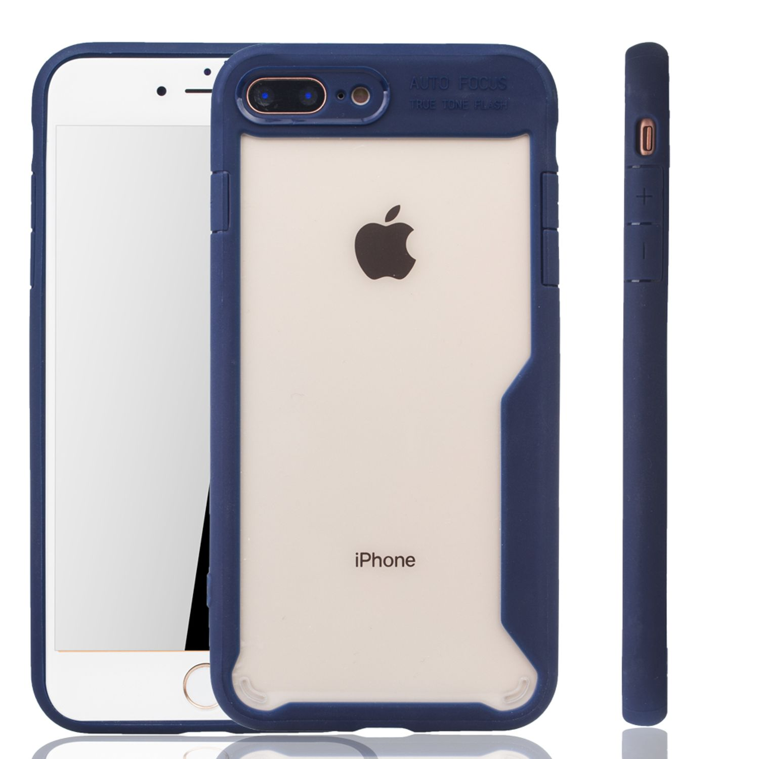 8 7 Blau Backcover, / Apple, KÖNIG iPhone Schutzhülle, Plus Plus, DESIGN