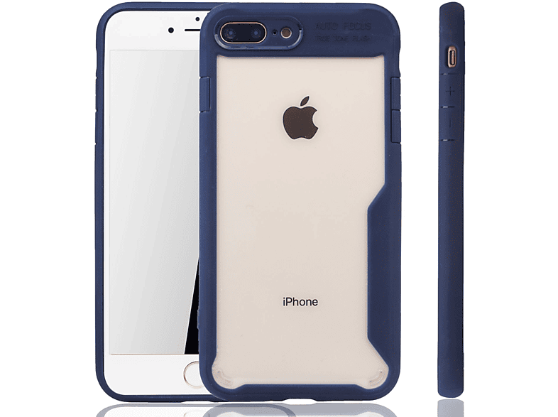 KÖNIG Blau iPhone 7 DESIGN 8 Plus, Backcover, Apple, Plus Schutzhülle, /