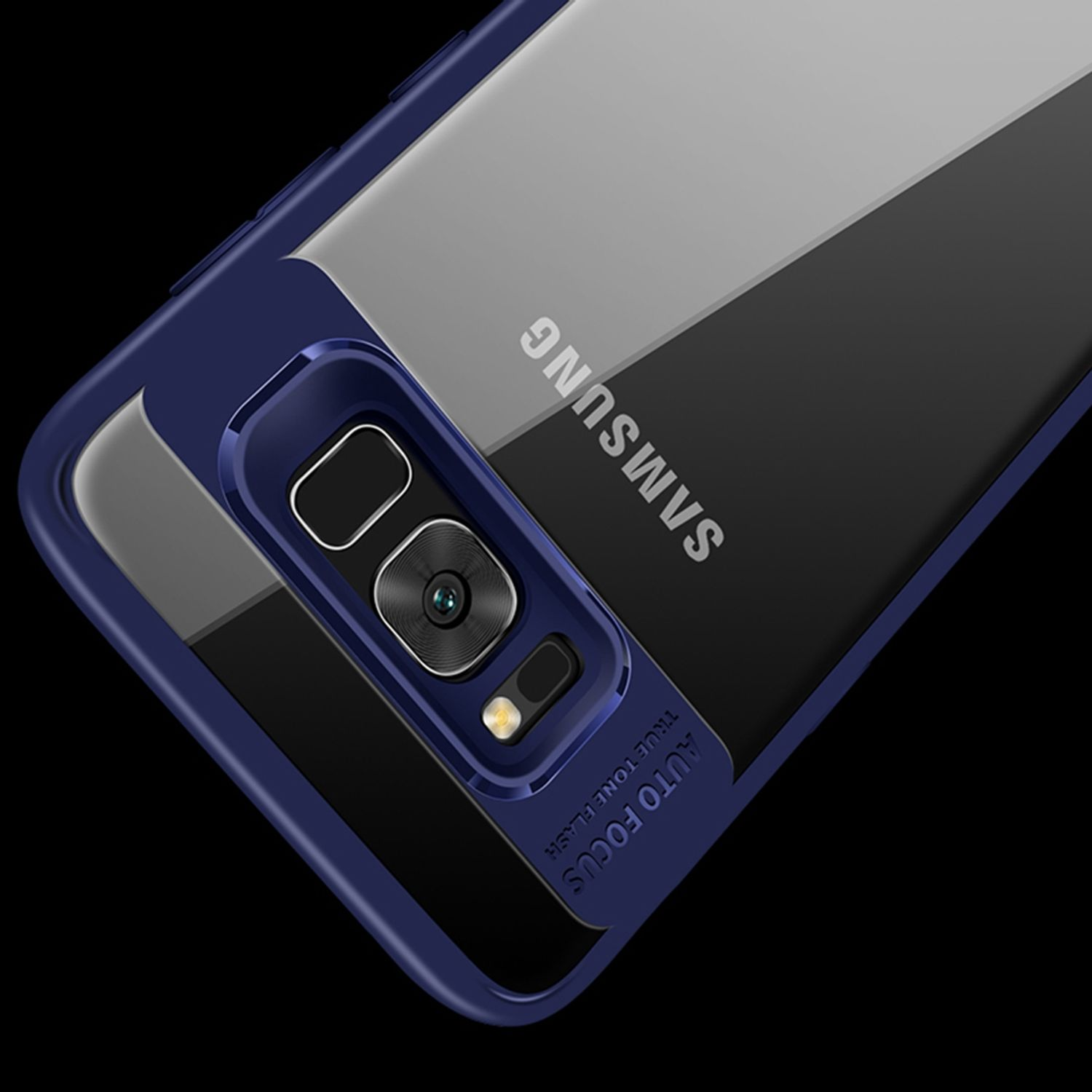 Galaxy Schutzhülle, Samsung, S8, Backcover, KÖNIG DESIGN Blau