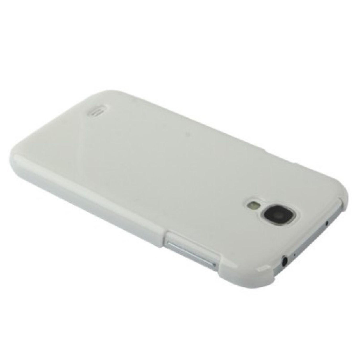 S4, DESIGN Galaxy Samsung, Schutzhülle, Weiß KÖNIG Backcover,