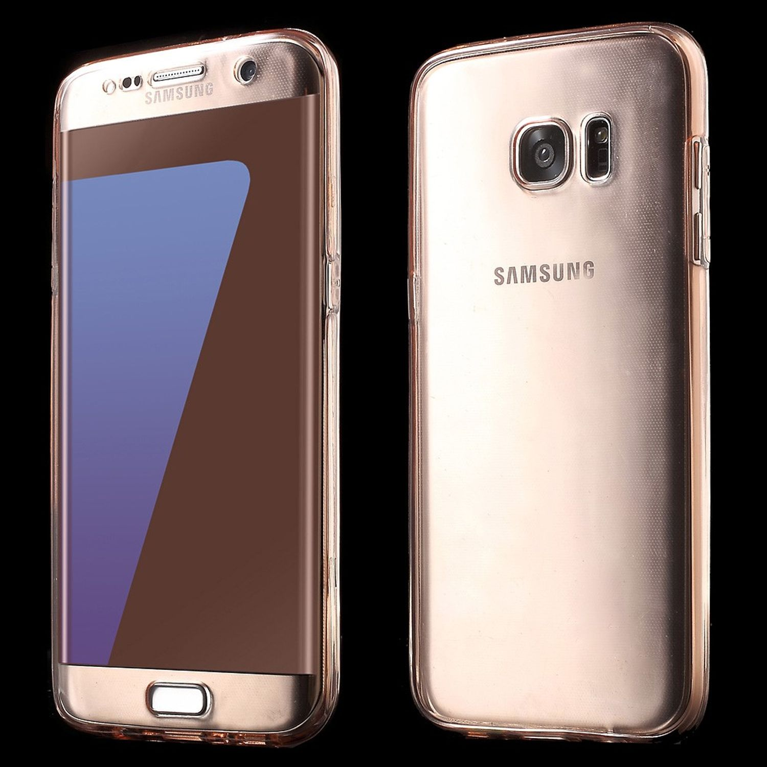 Transparent Schutzhülle, Backcover, Samsung, Edge, DESIGN KÖNIG S7 Galaxy