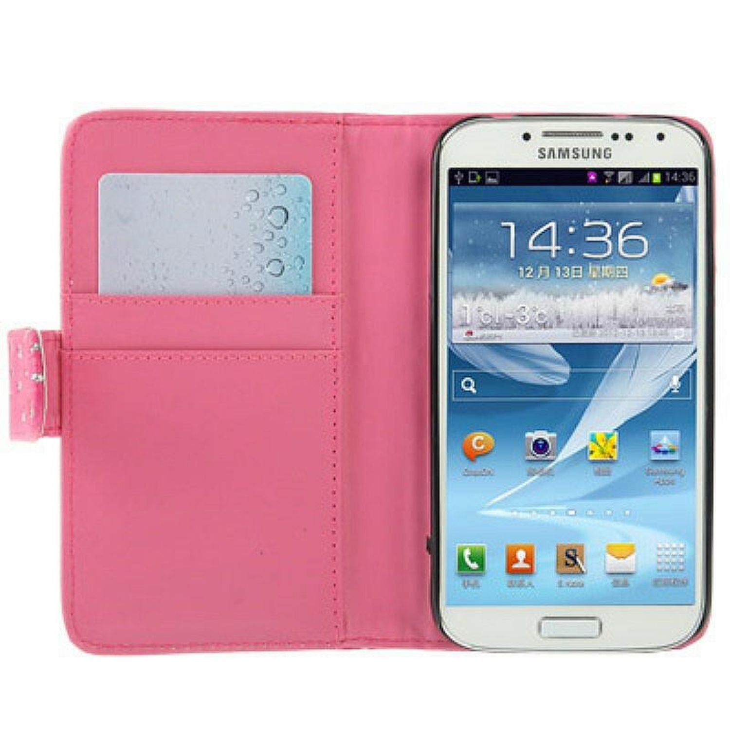 Samsung, KÖNIG Backcover, Schutzhülle, DESIGN Rosa Galaxy S4,