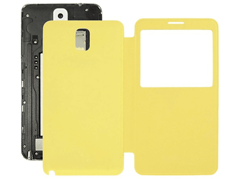 KÖNIG DESIGN Schutzhülle, Note Backcover, Gelb 3, Galaxy Samsung
