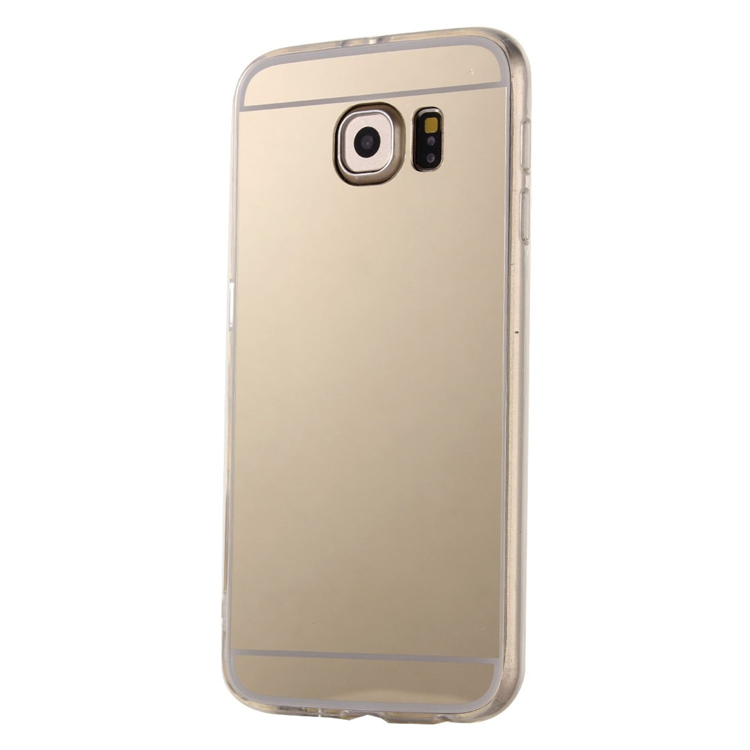 KÖNIG DESIGN S6, Samsung, Backcover, Schutzhülle, Galaxy Gold