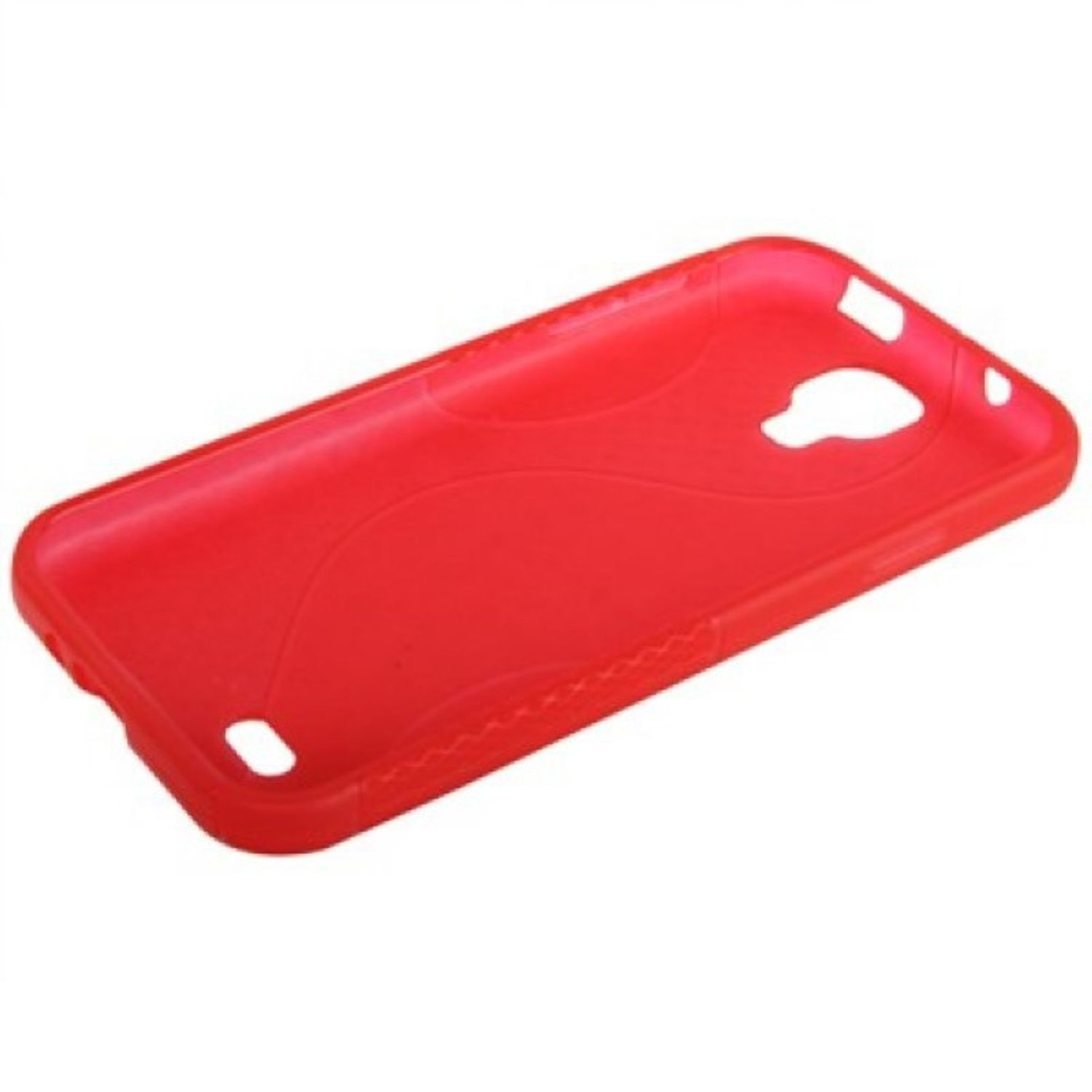 S4, Galaxy Samsung, DESIGN Backcover, KÖNIG Rot Schutzhülle,