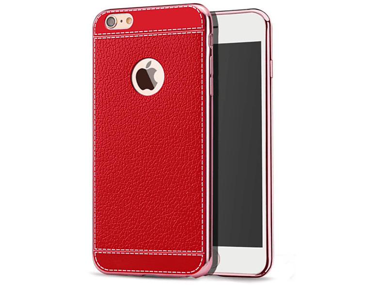 KÖNIG DESIGN Schutzhülle, Backcover, Apple, IPhone 7 / 8 / SE 2020, Rot