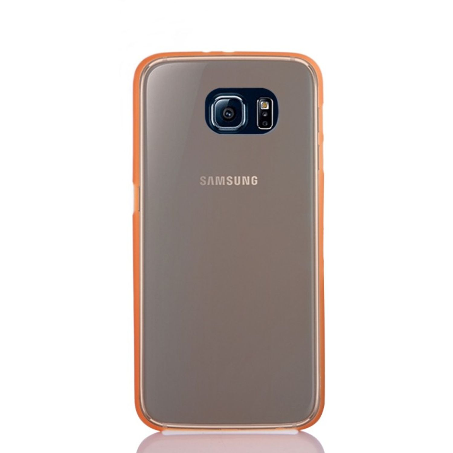 KÖNIG DESIGN Schutzhülle, Backcover, Samsung, Orange S6, Galaxy