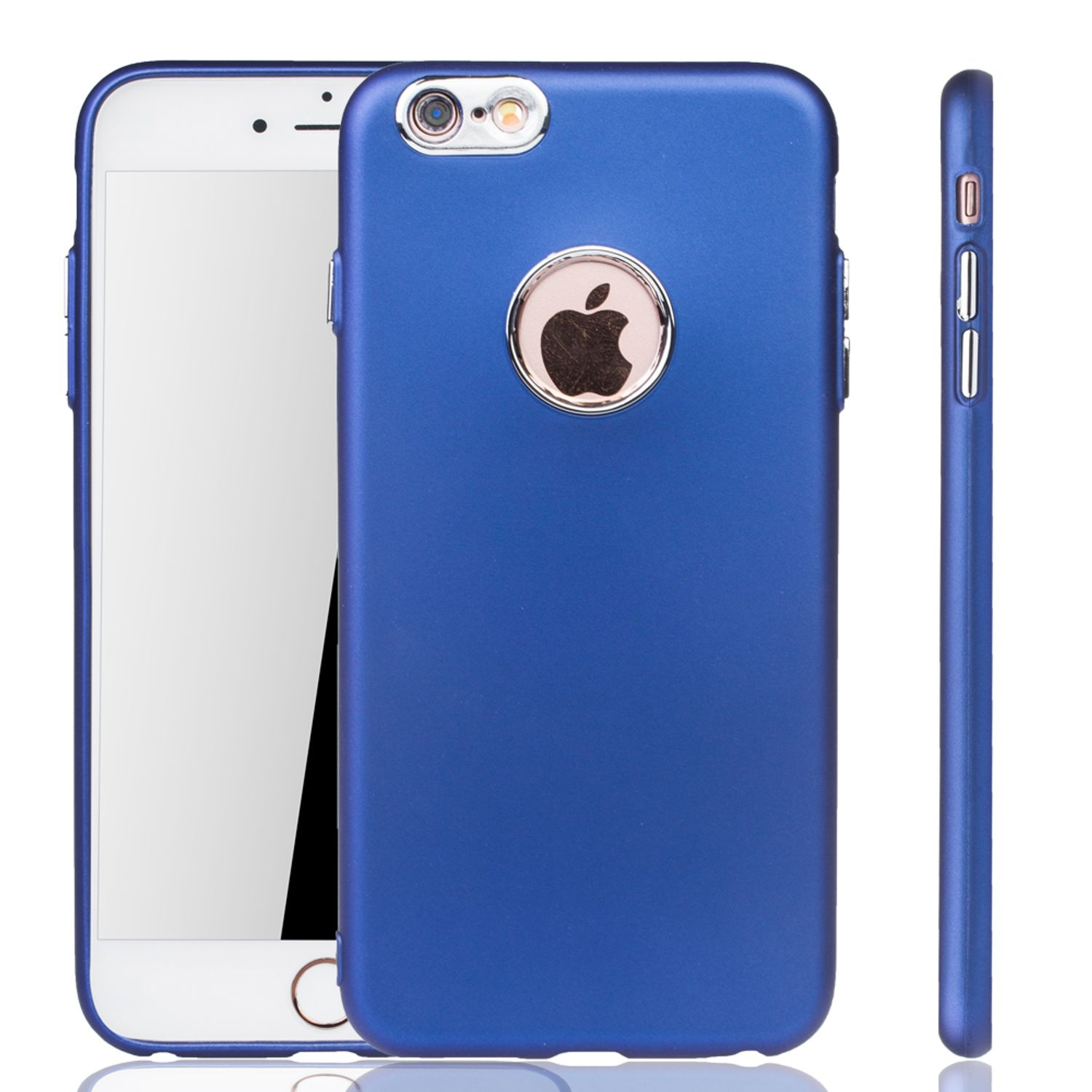 iPhone 6 Blau Backcover, / Apple, KÖNIG 6s, DESIGN Schutzhülle,