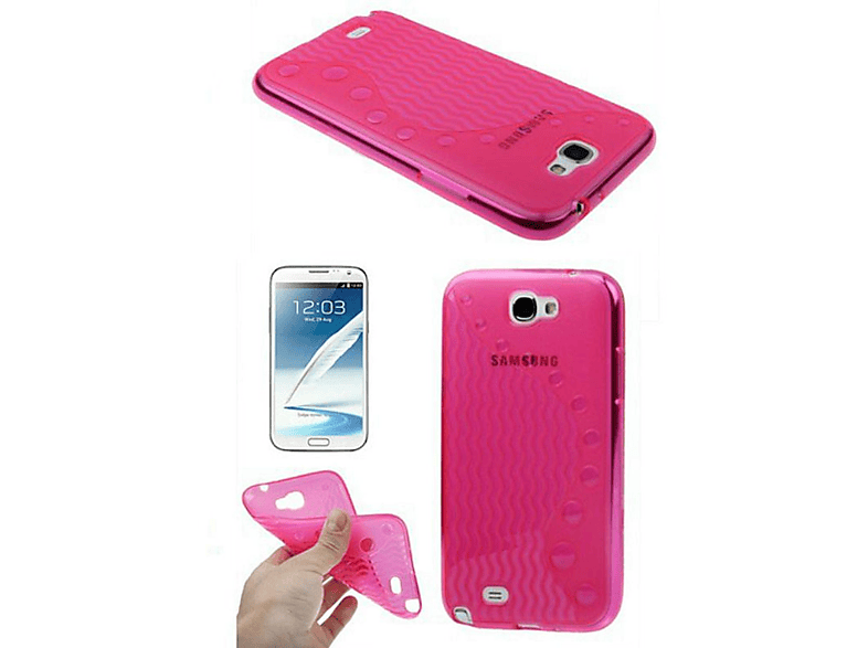 KÖNIG N7100, Schutzhülle, Samsung, 2 Note Galaxy Rosa Backcover, DESIGN