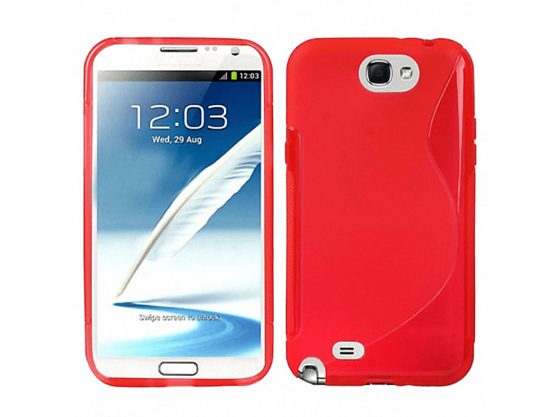 KÖNIG DESIGN Schutzhülle, Backcover, Samsung, Galaxy Note 2 N7100, Rot