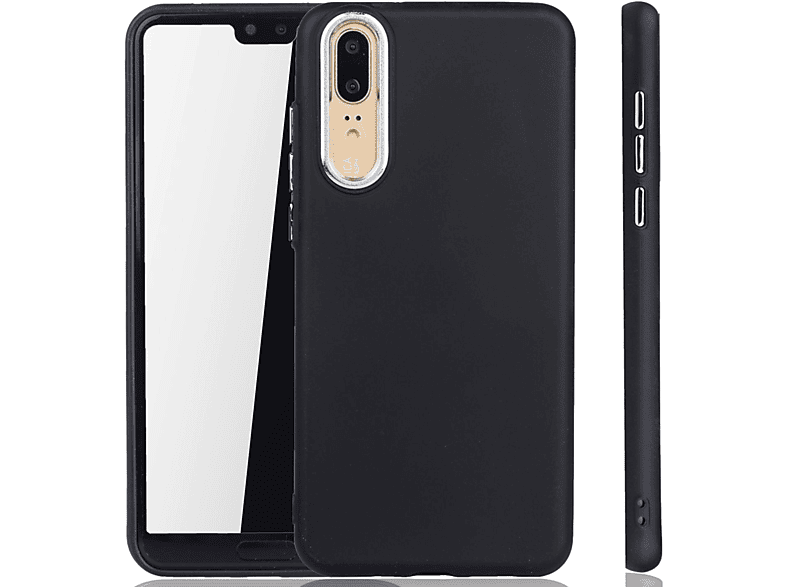 KÖNIG Schwarz P20, Huawei, Backcover, Schutzhülle, DESIGN