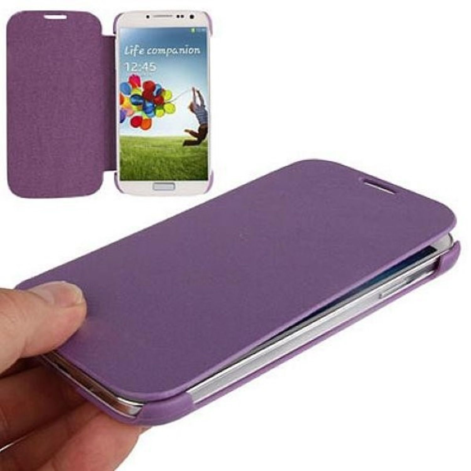 KÖNIG DESIGN Backcover, Schutzhülle, Violett S4, Galaxy Samsung