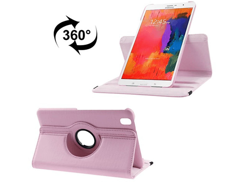 KÖNIG DESIGN Tablet Hülle Tablet Hülle Bookcover für Samsung Kunststoff, Rosa