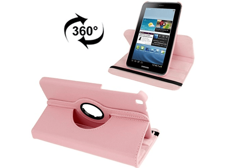 KÖNIG DESIGN Tablet Hülle Tablet Hülle Bookcover für Samsung Kunststoff, Rosa