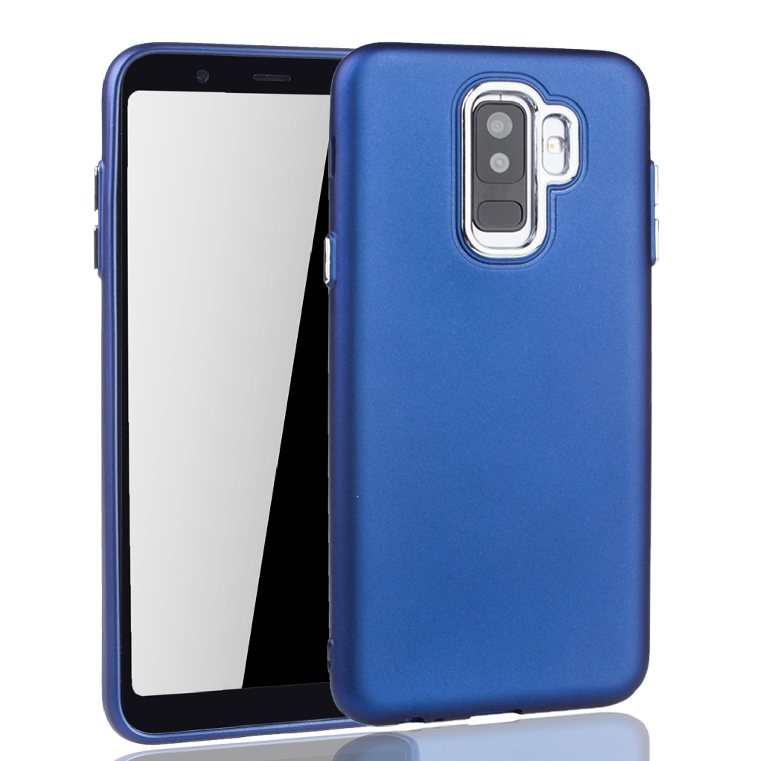 (2018), DESIGN Blau Plus Galaxy KÖNIG Backcover, Schutzhülle, Samsung, A6