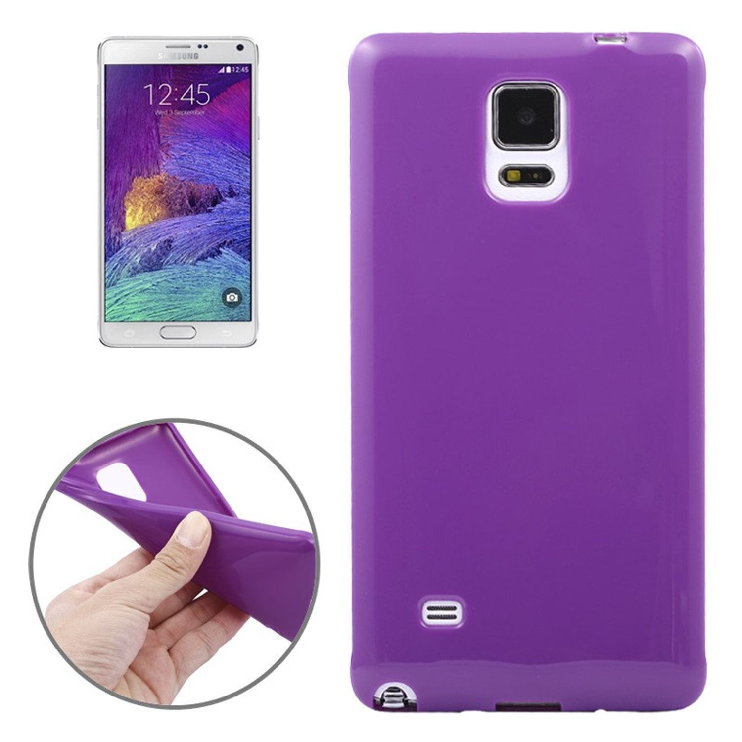 Samsung, 4, Violett Backcover, KÖNIG Galaxy Note DESIGN Schutzhülle,