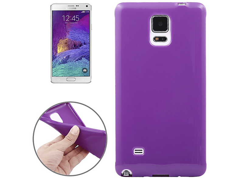 Samsung, 4, Violett Backcover, KÖNIG Galaxy Note DESIGN Schutzhülle,