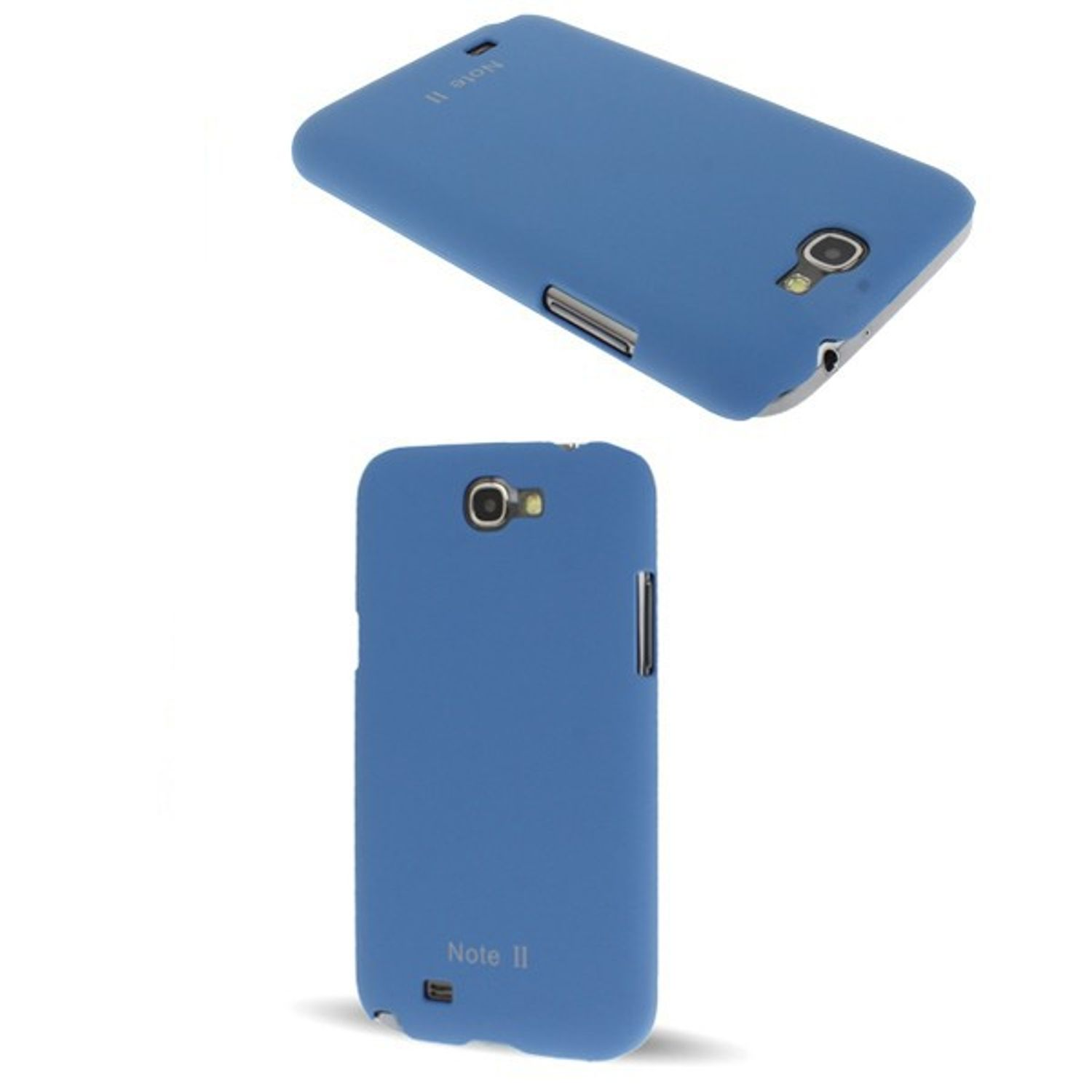 KÖNIG DESIGN Backcover, 2 Schutzhülle, Galaxy N7100, Blau Note Samsung