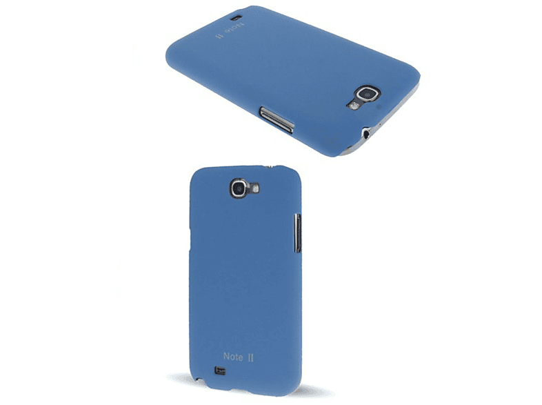 Samsung, Backcover, KÖNIG N7100, Galaxy Note 2 Blau Schutzhülle, DESIGN