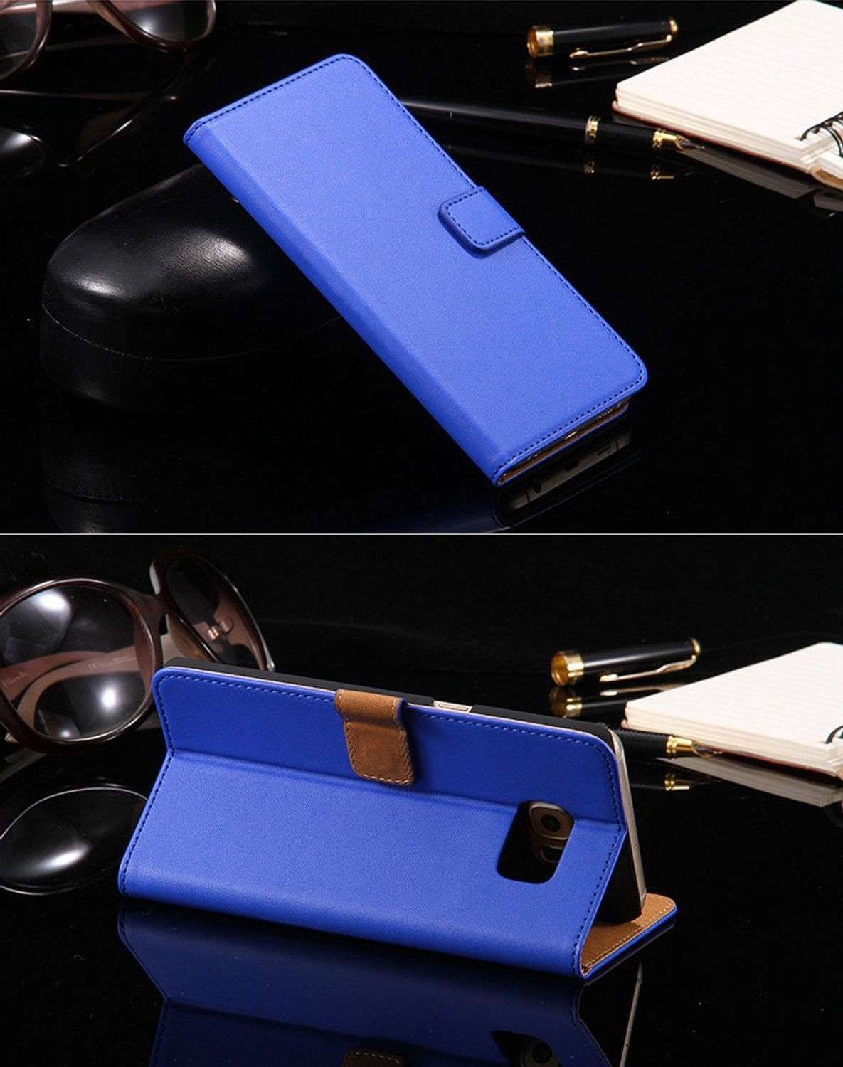 KÖNIG DESIGN Samsung, Blau (2015), Backcover, Schutzhülle, Galaxy J1