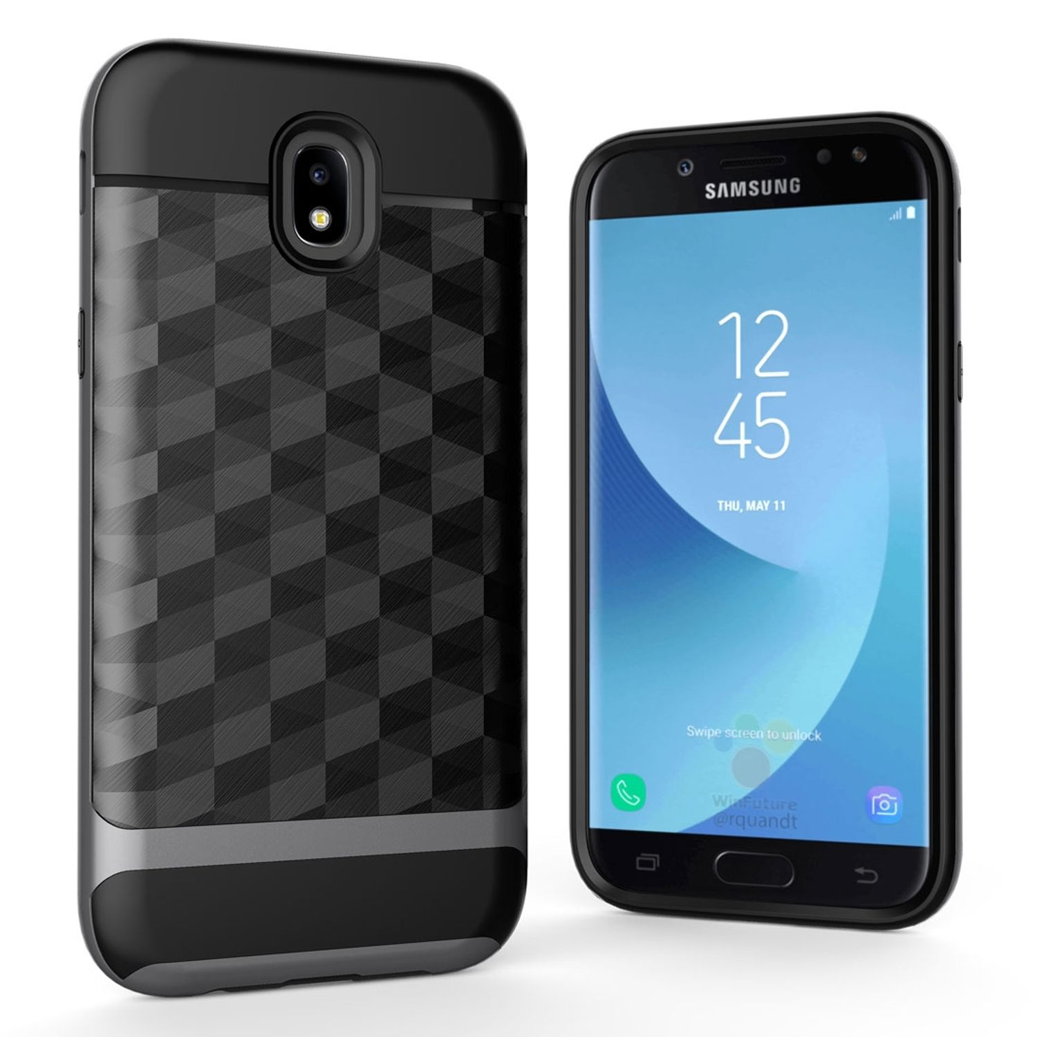 Schutzhülle, KÖNIG Grau DESIGN Samsung, J3 Backcover, Galaxy (2017),