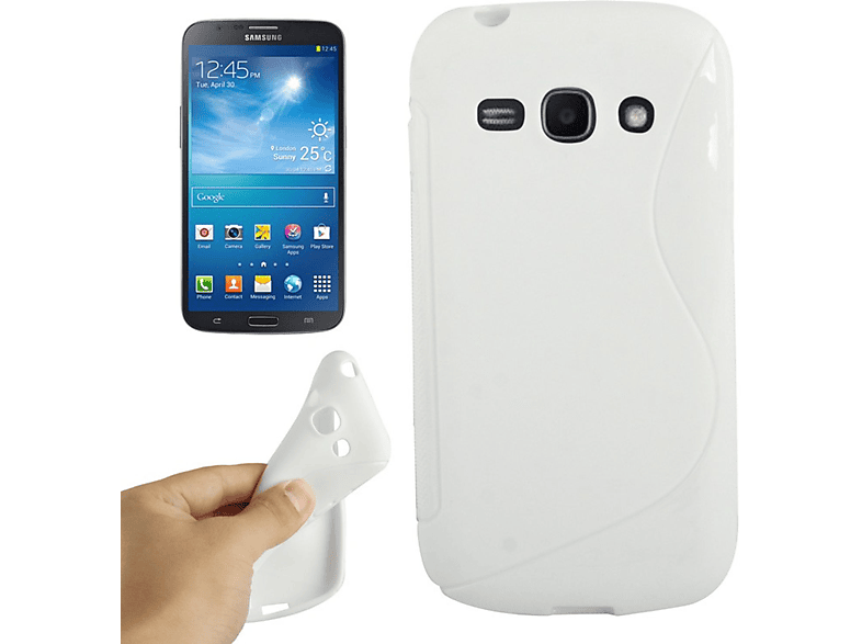 KÖNIG DESIGN Schutzhülle, Weiß Ace S7272, Backcover, 3 Galaxy Samsung