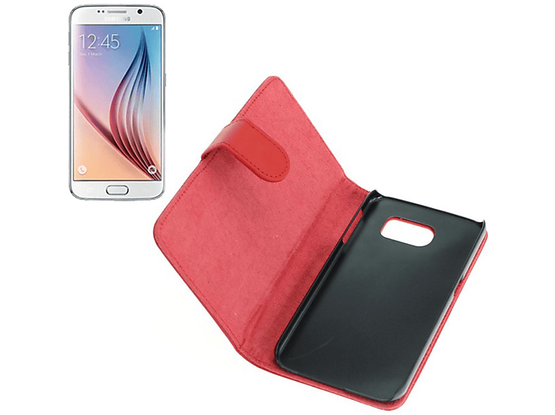 KÖNIG DESIGN Schutzhülle, Backcover, S6, Samsung, Galaxy Rot
